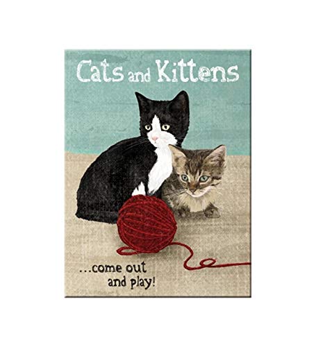 Nostalgic-Art-bilderpalette 14242 Animal Club boîte à provisions avec Inscription Cats and Chatons, magnétique, 8 x 6 cm