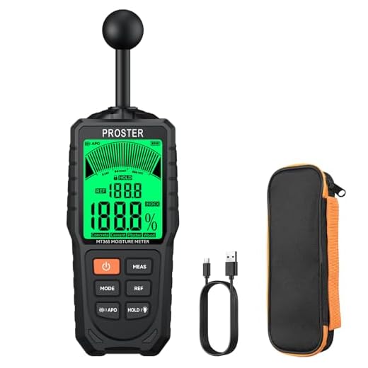 Proster Pinless Moisture Meter for Professionals