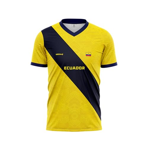 GenZGenji Ecuador Football/Soccer Jersey | Supporters Edition 2026 (Yellow) Large