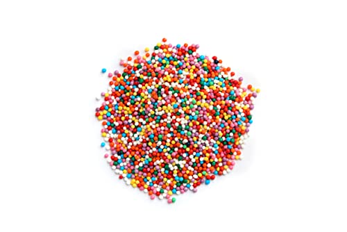 Image of Yupik Birthday Cake Sprinkles, 2.2 lb (35.2 oz), Rainbow Nonpareil Sprinkles, Gluten-Free, Kosher, Cholesterol-Free, Sodium-Free, Fat-Free, Ideal for Ice Cream, Cakes & Donuts Decorating