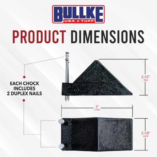Image of USA Made Plastic Pipe Chocks with Nails - 5 inch Size - Durable, 100% Recycled Plastic - Ideal for Securing Pipes, Heavy Duty, Eco-Friendly, Long-Lasting, Construction (10)