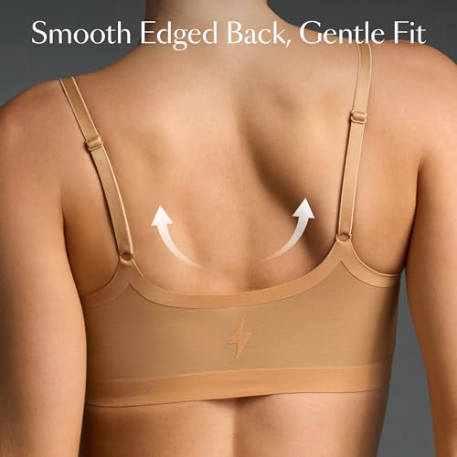 Image of EBY Seamless Support Bralette with Adjustable Straps, Bralettes for Women, Wireless Bra for Women, XS Sunkissed