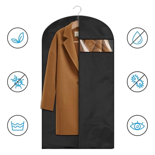 XISAOK Clothes Hanging Garment Bags Clothing Suit Coat Cover Travel Storage Bag Wardrobe Garment Bags for Travel4