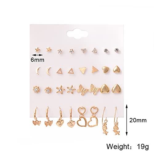 80 Pairs Earring Sets for Women Hypoallergenic Assorted Multiple Stud Earrings Set Cute Star Moon Heart Ball Faux Pearl Small Butterfly Jewelry Graduation Gifts2