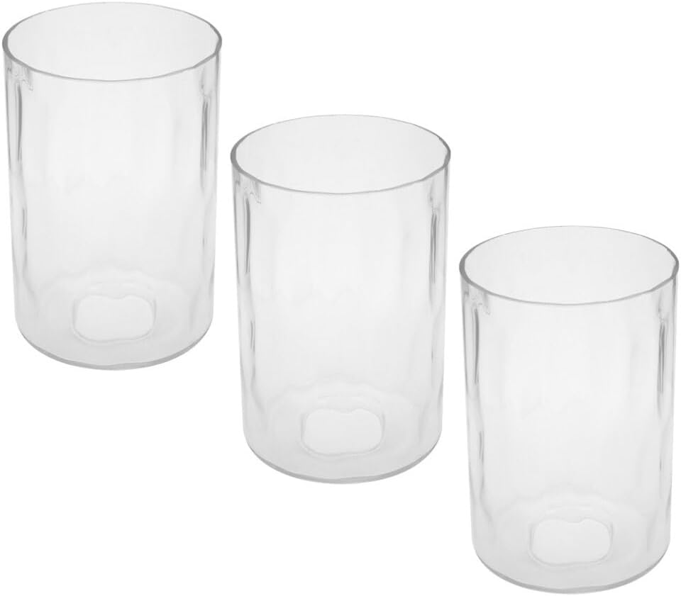 3pcs Pattern Glass Lamp Shades for Pendant Lighting Elegant Replacement Shades for Light Fixtures High Light Transmission for Home Decor