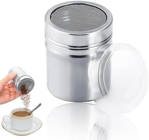 Setaccio E Frusta Per Zucchero A Velo In Acciaio Inox, Spolverino Da Cucina Con Manico Telescopico Per Cacao, Farina E Spezie - 6