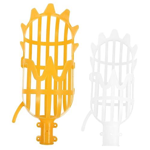 Levemolo 2pcs Fruit Picker Tool for Loquat Pear Kiwi Lemon Chestnuts Easy to Install and Remove