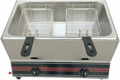 Friteuse à gaz 22 L à réglage manuel de température