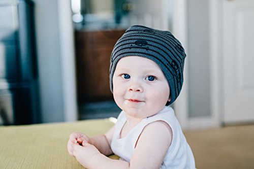 Born to Love Baby Boy's Stripe Beanie Baby Hat2