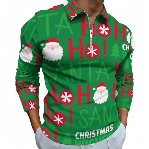 Polo de golf d'automne Novastar à motif Père Noël chic pour vos sorties décontractées