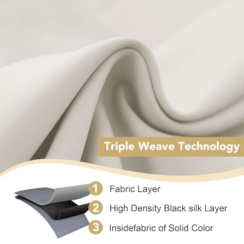 H.VERSAILTEX Thermal Insulated Blackout Curtain Panels #TOP22