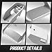 DNA MOTORING 2 Pair Aluminum Side Hoop Steps Universal Side Step Compatible with Chevy GMC Dodge Pickup Trucks SUVs, 11
