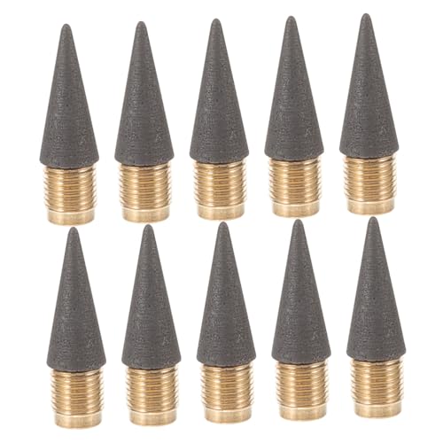 Vaguelly 10個 免削インクレスペンシル替え芯 滑らかな書き心地 長持ちするグラファイト芯 学生 アーティスト向け にで清潔な筆記用具