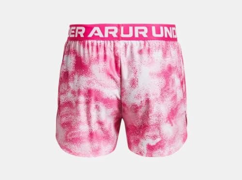 Under Armour Girls Play Up Shorts (US, Alpha, X-Large, Regular) Pink/White2