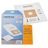 RO Linea Blanca ® Bolsa aspirador compatible con Nilfisk Compact Coupe Go One Force 60 65 122 144 pack 5 bolsas con prefiltro recambio original ref 78602600 alto filtrado accesorio aspiradora limpieza