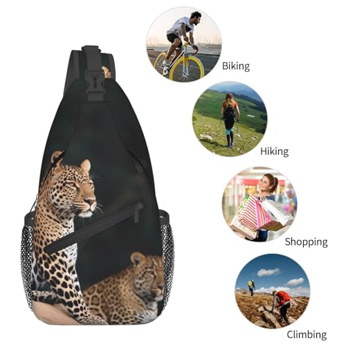 Bolso Cruzado Urbano Negro para Hombre y Mujer miniatura 6