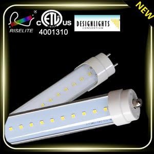RiseLite LED Tube T8 25W Fluorescent Tube Replacement, Clear, 48 in.