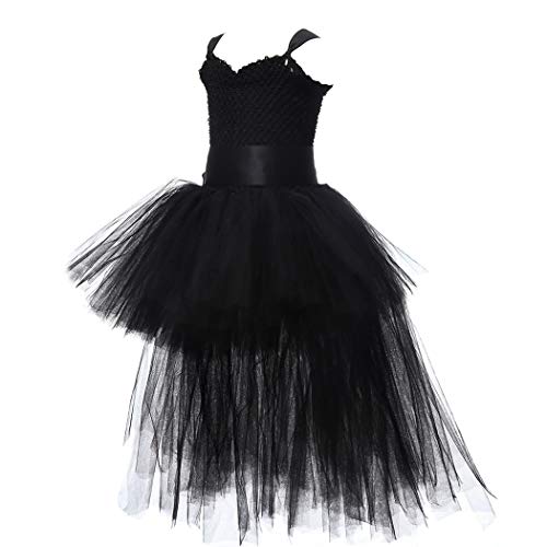 Girls Tutu Dress with Train Handmade V-Neck Tulle Evening Wedding Birthday Party Dresses for Kids Ball Gown3