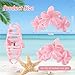Auseibeely 4Pcs Flower Hair Clips for Women - Cute Hawaiian Plumeria Claw Clips, Large Hair Clip for Thick Hair, Decorative Summer Beach Hair Accessories, Ideal for Gifts