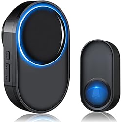 Telefonillo Inalámbrico Exterior Timbre Inalámbrico Exterior Impermeable, Timbres para Puerta, 58 Melodías, 400M/1300ft de Alcance, 5 Volumen