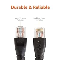 Amazon Basics Ethernet-Netzwerkkabel, RJ45, Cat6, 3 m, 1.000Mbit/s, Schwarz – Ansicht 3