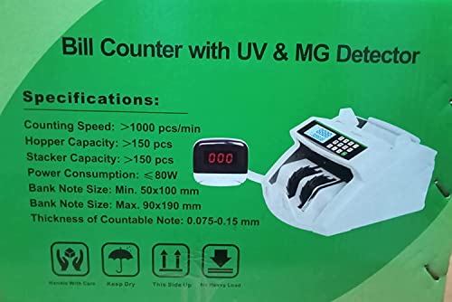 Image of swaggers Best Note Counting Machine with MG, UV, IR Fake Note Detection Updated with All New and Old Indian Currency