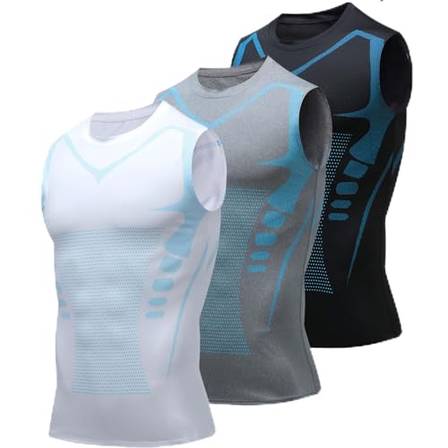 Ironfit Compression Shirt, 2025 New Shaping Crewneck Sleeveless Tank Top Compression Shirts