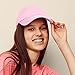 DALIX Womens Hat Lightweight 100% Cotton Cap in Pink