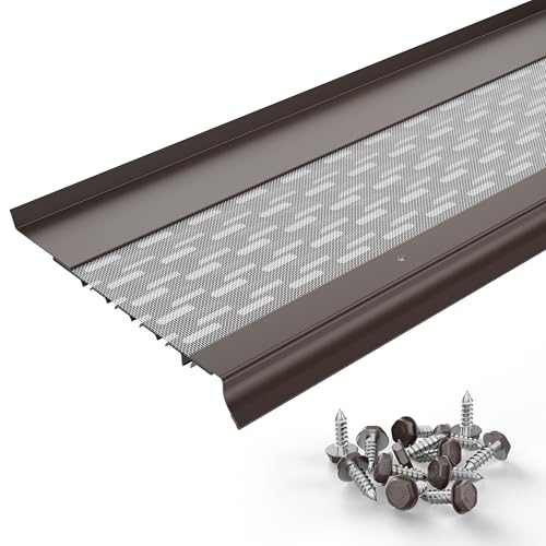 Image of Micromesh Gutter Guards, 6 Inch, 6 in Sample, Musket Brown