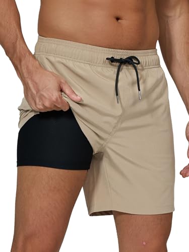 Short de bain homme anti irritation doublure compression