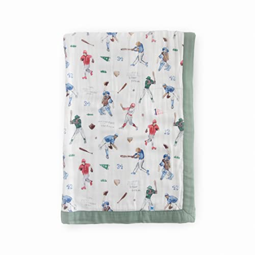 Image of Little Unicorn Deluxe Muslin Quilt | 100% Rayon Muslin from Bamboo | Babies and Toddlers | Small 30 x 40 | Home Run