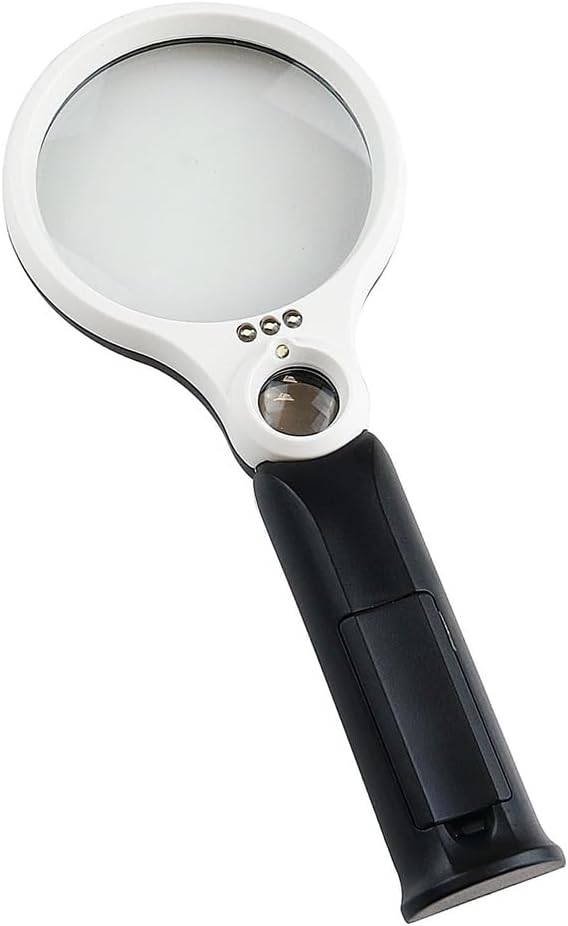 LED lamp Mother and Child Dual Lens Jewelry Antique Appreciation Handheld Magnifying Glass
