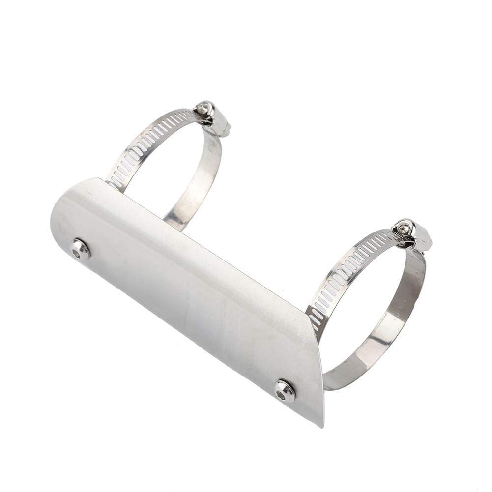 Bouclier Thermique D'échappement de Moto, Protection de de Couverture de Tube de Lien de Tuyau Moyen D'acier Inoxydable pour L'accessoire D'équipement de Protection de Voiture (1)