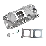 Intake Manifold Aluminum Dual Plane Low Rise Compatible with Chevy Big Block 1965-2000 BBC 396 402 427 454 V8 Idle-6000RPM