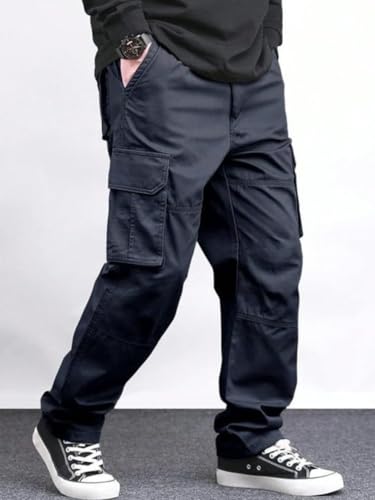 Image of DEELMO Men's Stylish Multi-Pocket Cargo Pants || Casual Fit Pants Trousers || Stylish Trousers for Men || Men's Cargo (MD501 01 08)
