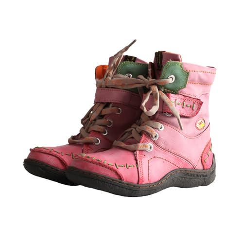 TMA EYES Botas de invierno cómodas, cálidas y novedosas para mujeres(Rojo,38)