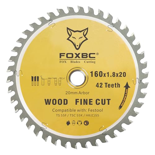 FOXBC 42T Fine-Cut Track Saw Blade for Festool TS 55 F