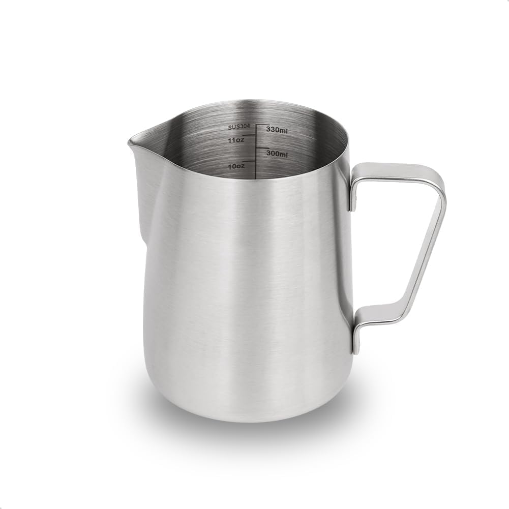 watchget 12oz Milk Frothing Pitcher Stainless Steel Espresso Steaming Jug
