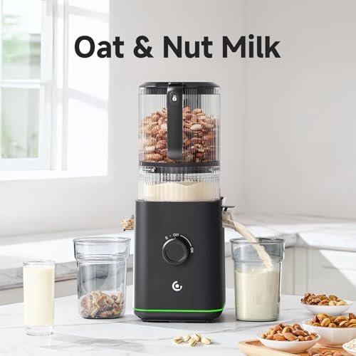 Image of 3-in-1 Cold Press Juicer for Juice, Nut Milk & Sorbet - Self Feeding Juicer Machines with Pre-Cut Blade, 6.5 inch&100oz Extra Large Chute Fits Whole Fruits & Vegetables, High Yield, Easy Clean