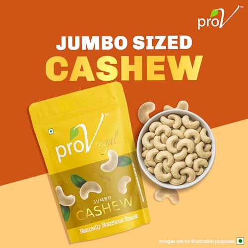 Image of ProV Cashew Nuts | Premium Whole Cashews | Kaju | Protein Rich, Heart Healthy | No Broken Pieces | 200g