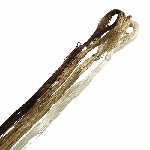 Image of 4 Skeins Mulberry Silk Floss Embroidery Thread Floss-Cross Stitch Threads China Silk Woven Jewelry Threads DIY Sewing Kits (23)