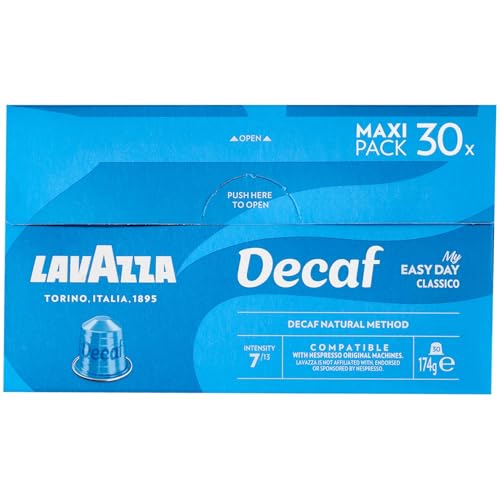 Nespresso - 30 cápsulas de café descafeinado compatibles con Lavazza Dek (1 unidad)