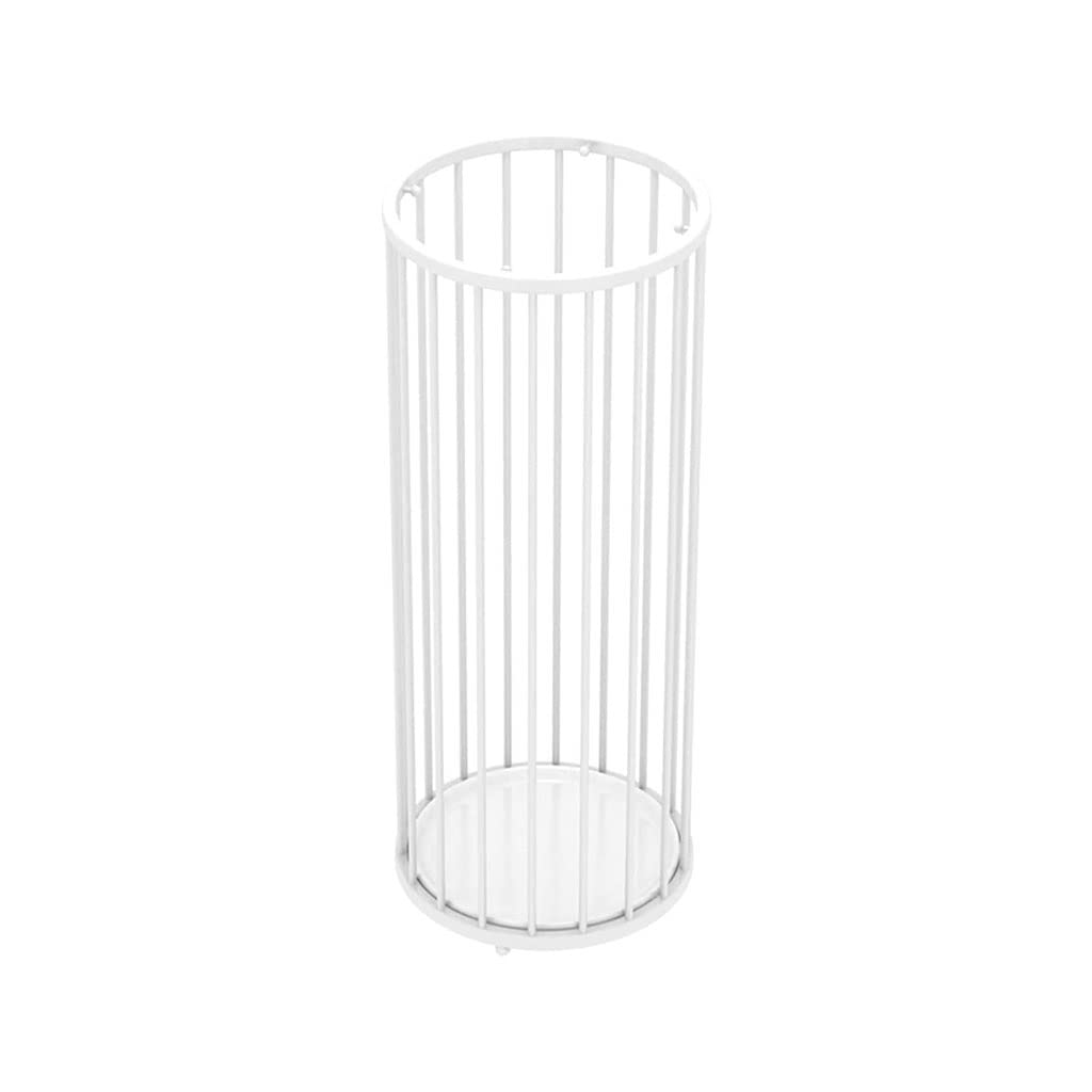 GHHVFEC 24x24x58cm Metal Umbrella Stand, Wrought Iron with Drip Tray & Hooks, Stylish Umbrella Holder for Entryway, Home Storage Solution, Durable & Elegant Design