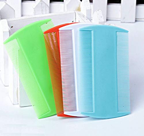 Honbay 4 Packs Combs Double sided Pet Combs, Cat Dog Pet Grooming Fine Tooth Hair Combs - Image 5