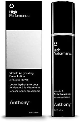 Anthony High Performance Vitamin A, Anti Aging, Facial Treatment, 1.6 Fl Oz. Contains Carrot Root, Shea Butter, Squalane, Hydrates, Soothes, Nourishes, Preserves Youthful Skin