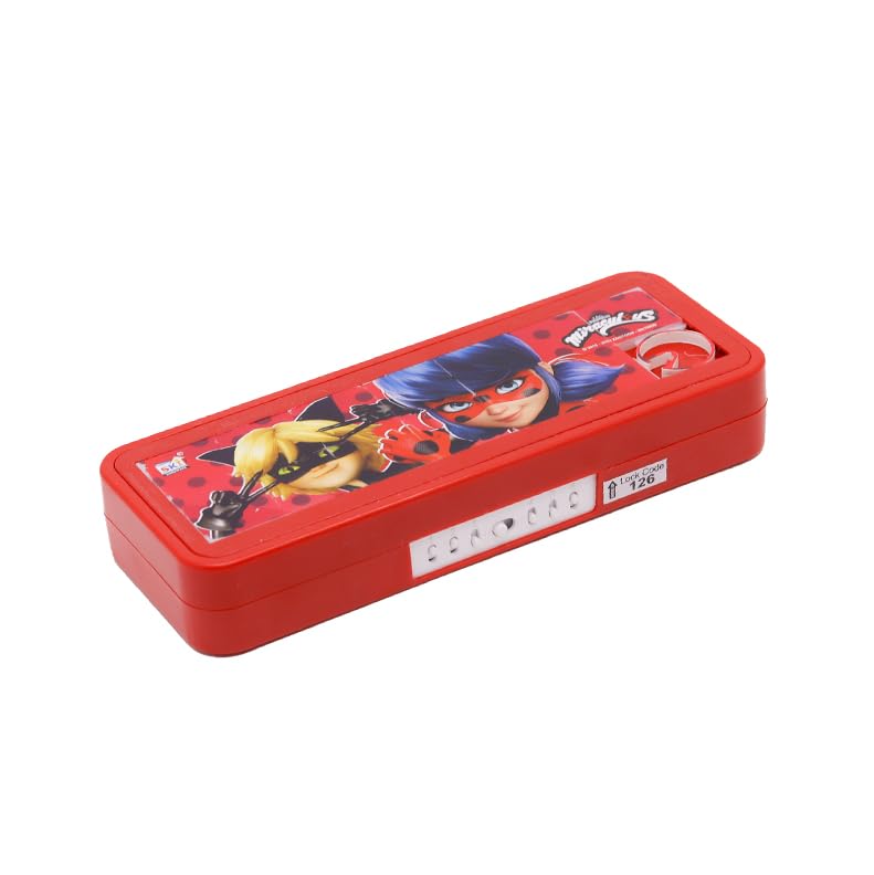 SKi Homeware Plastic Puzzle Pencil Box with Number Lock and Game