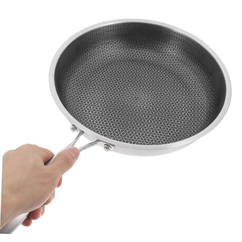 Wok de acero inoxidable con antiadherente y mango ergonómico miniatura 2