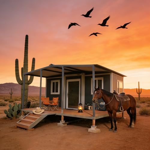 Detachable Steel Frame Tiny Cabin 20ft/30ft/40ft Customizable Foldable Mobile Office