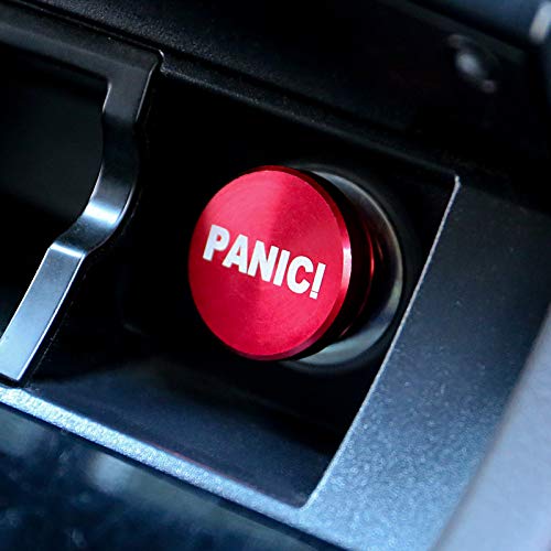 Image of 3 Pack Billet Aluminum Car Cigarette Lighter Plug Replacement, EJECT Button Universal Push Button Fits Most Automotive Vehicles (Red EJECT & FIRE & PANIC)