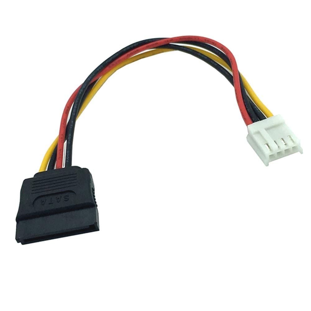 F54S 4-pinowy adapter zasilający do SATA 15-pinowy żeński Floppy Drive Power Cable Adapter ok. 18 cm